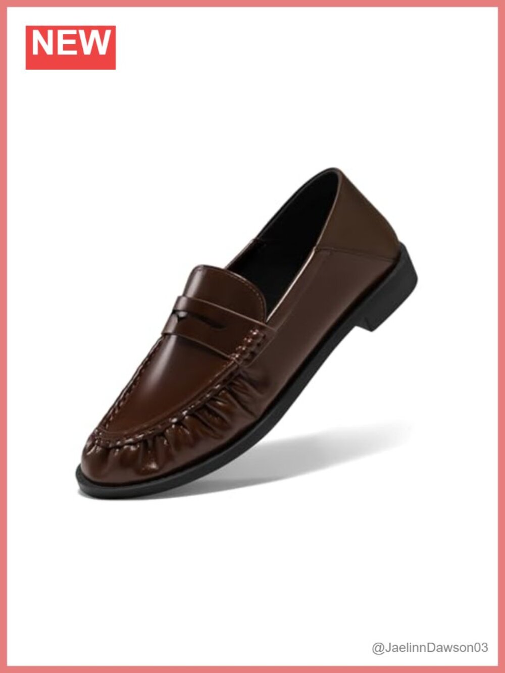 Women's Penny Loafers Slip On Shoes Collapsible Heel Comfortable Work Flats